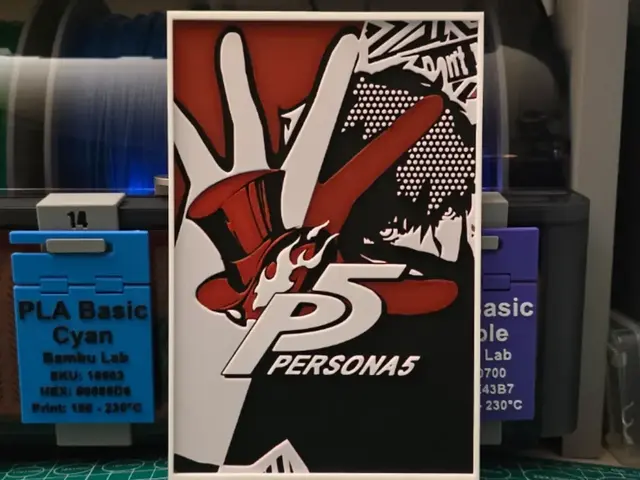 HueForge model: Persona 5 Poster - Hueforge Art by Lumpy3D