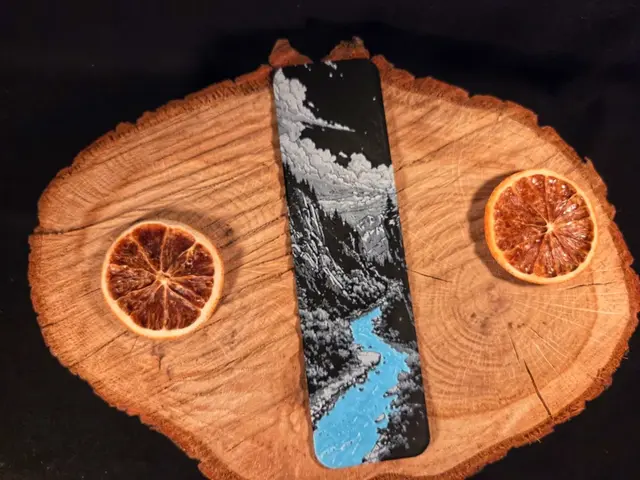 HueForge model: River Beneath the Stars bookmark by EternalDesigns3D