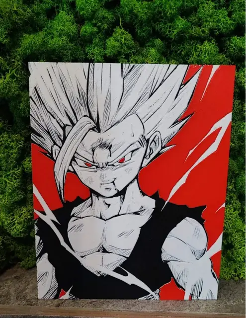 HueForge model: Teen Gohan (Customisable Background) by Garuda3D