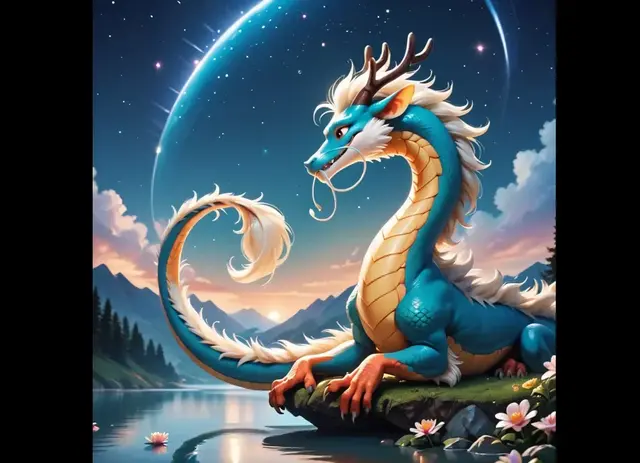 HueForge model: Lunar Dragon - Hueforge by suaimondi