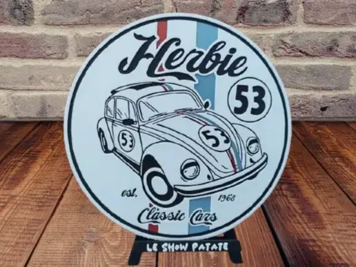 Plaque Herbie hueforge