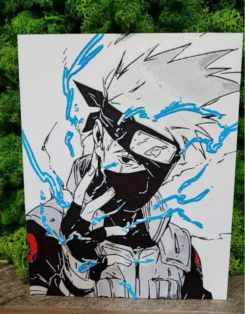 HueForge model: Kakashi Raikiri by Garuda3D