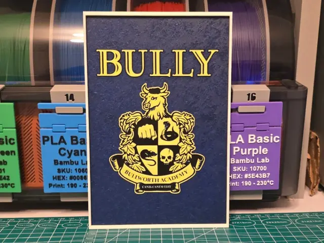 HueForge model: Bully Game Poster - Hueforge Art by Lumpy3D