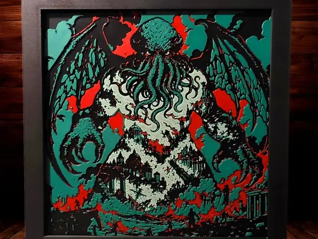 HueForge model: Codex Tenebris: Cthulu by Side Quest Hues