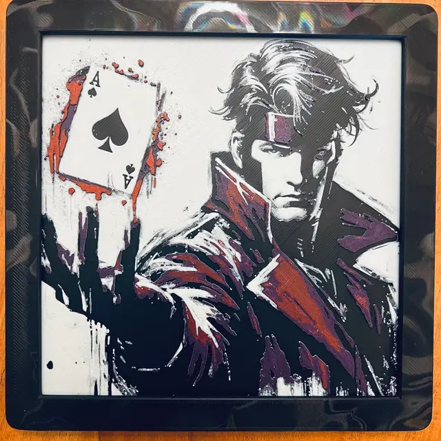 HueForge model: Gambit by JustBe 3D Printing