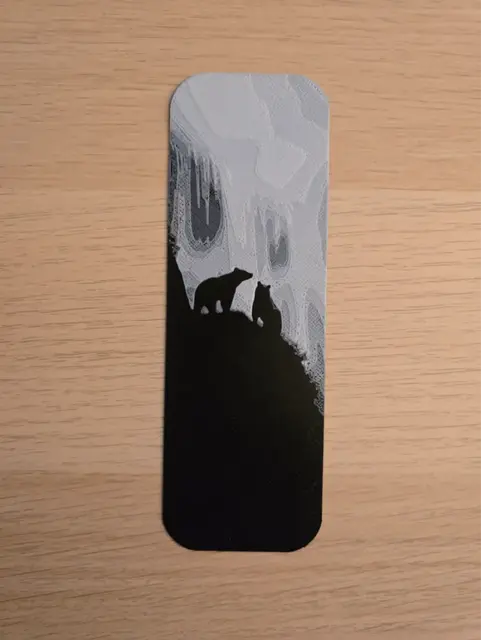 HueForge model: Bears Waterfall Bookmark by Atrus Design