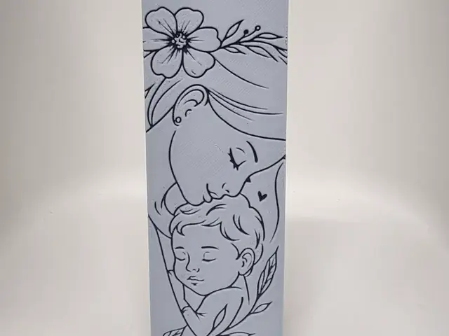 HueForge model: Mother And Child Bookmark by Morganja