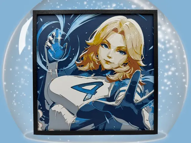 HueForge model: Invisible Woman - Marvel Rivals by Canadian Gamer