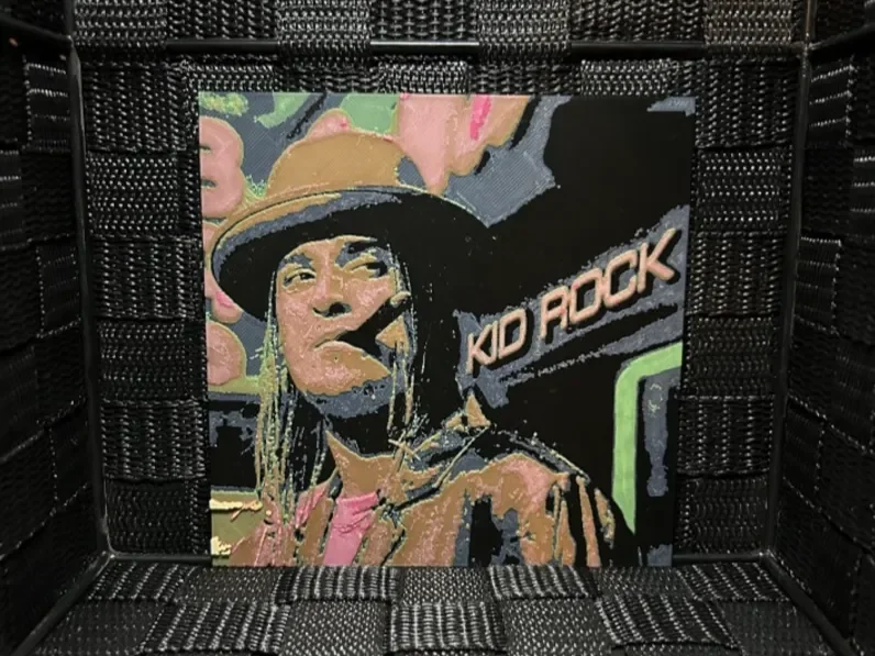Hueforge Music Poster- Kid Rock - by JoDau HueForge model: Hueforge Music Poster- Kid Rock - by JoDau