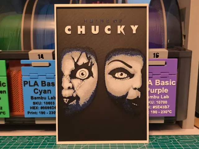 HueForge model: Bride of Chucky Movie Poster - Hueforge Art by Lumpy3D