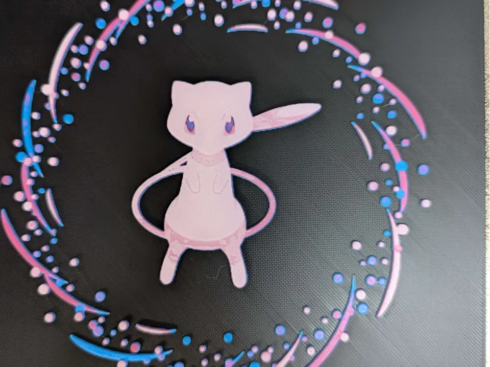 Hueforge mew v4 by ZombiePaint3D HueForge model: Hueforge mew v4 by ZombiePaint3D