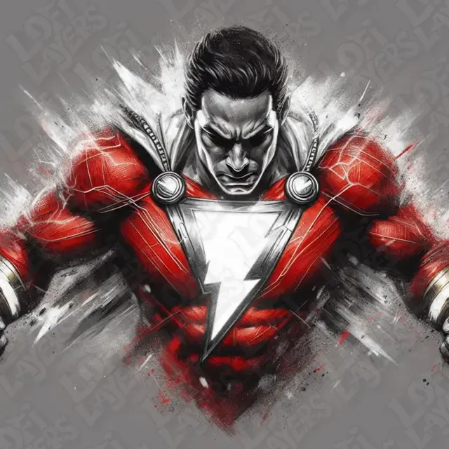 HueForge model: Shazam Hueforge by LoFi Layers