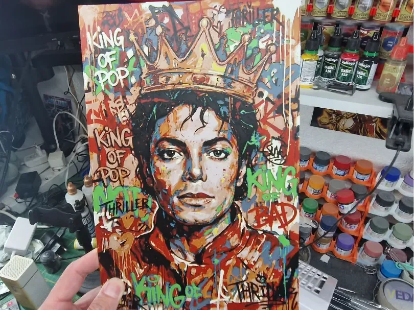 Michael Jackson Hueforge - King of Pop by Dakiren HueForge model: Michael Jackson Hueforge - King of Pop by Dakiren
