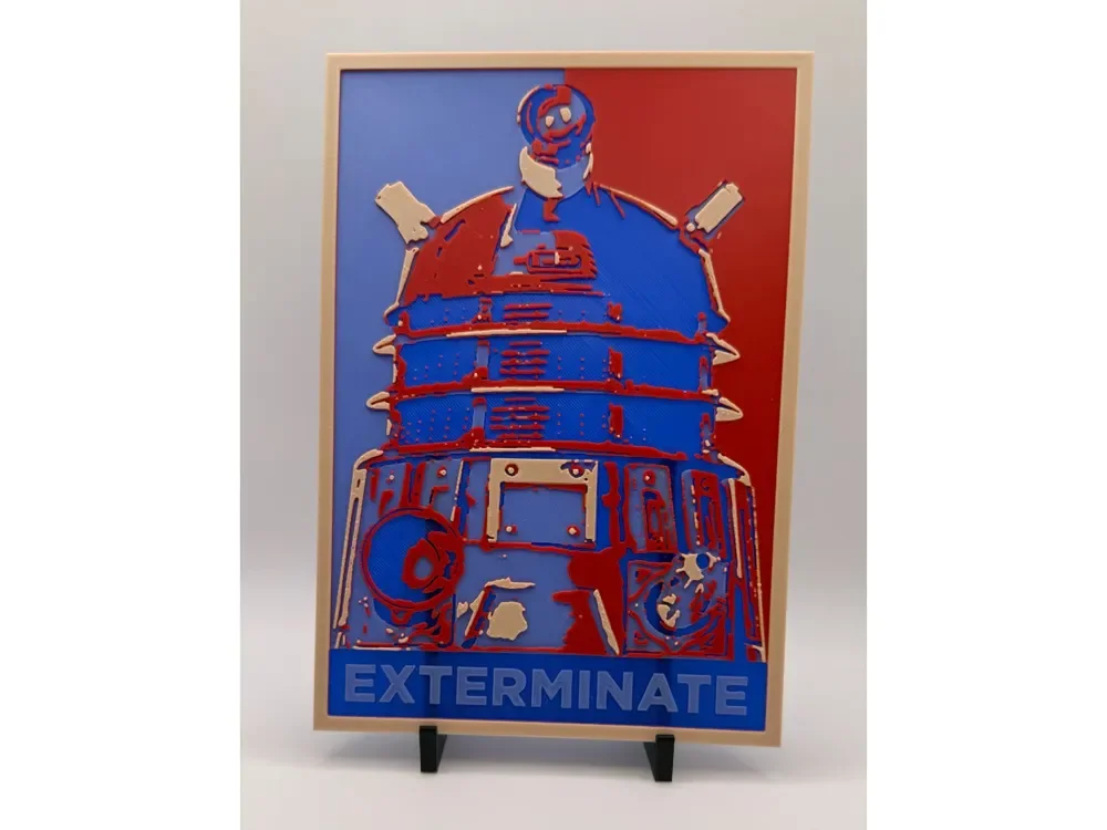 Doctor Who-Inspired Dalek HueForge Print by Thadius HueForge model: Doctor Who-Inspired Dalek HueForge Print by Thadius