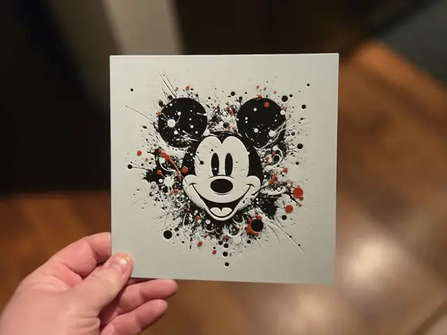 HueForge model: Graffiti Mickey Mouse Hueforge by 3Ree Printing