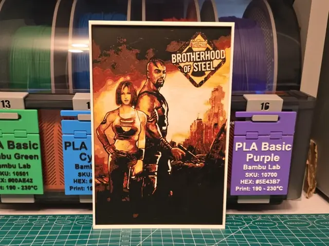 HueForge model: Fallout: Brotherhood of Steel - Hueforge Art by Lumpy3D