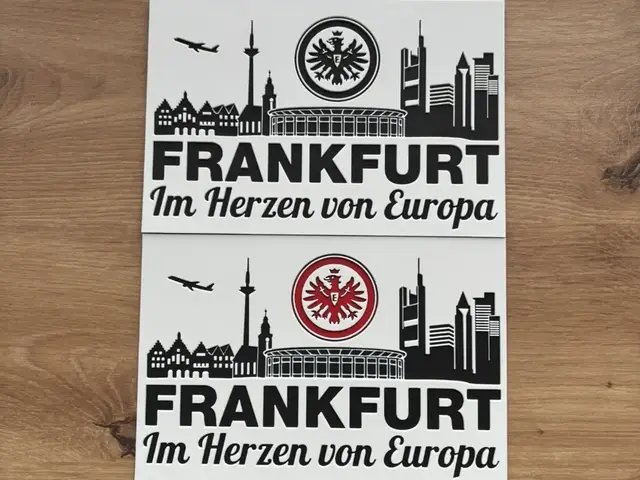 HueForge model: Eintracht Frankfurt In the Heart of Europe - Skyline by Reeftank&more