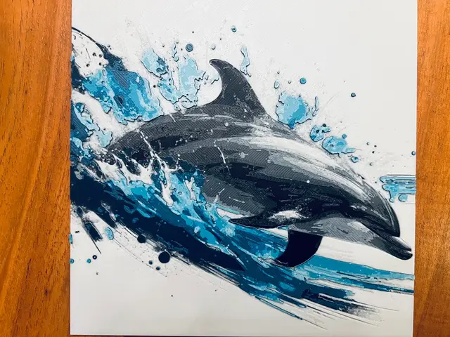 HueForge model: Dolphin by JustBe 3D Printing