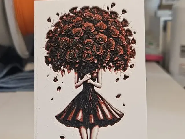 HueForge model: Valentine Flowerhead by Mano's 3d_Art