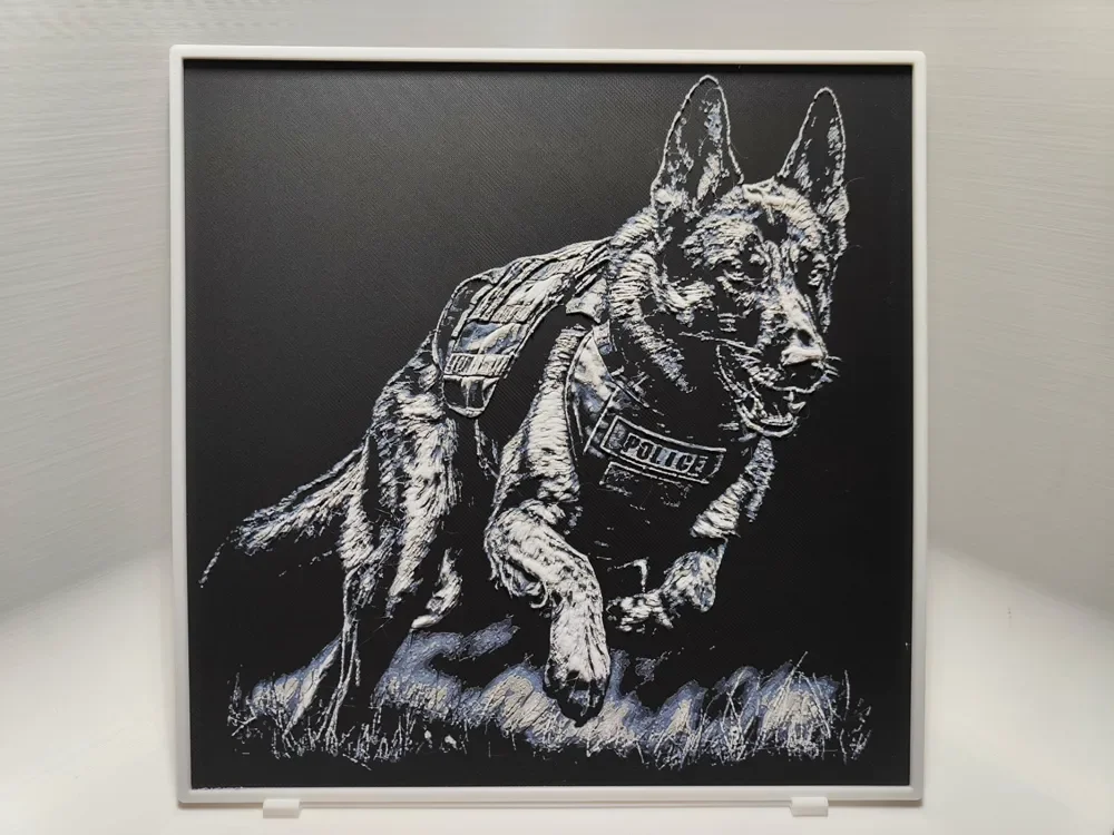 German Shepherd - K9 - Hueforge by BeaN HueForge model: German Shepherd - K9 - Hueforge by BeaN
