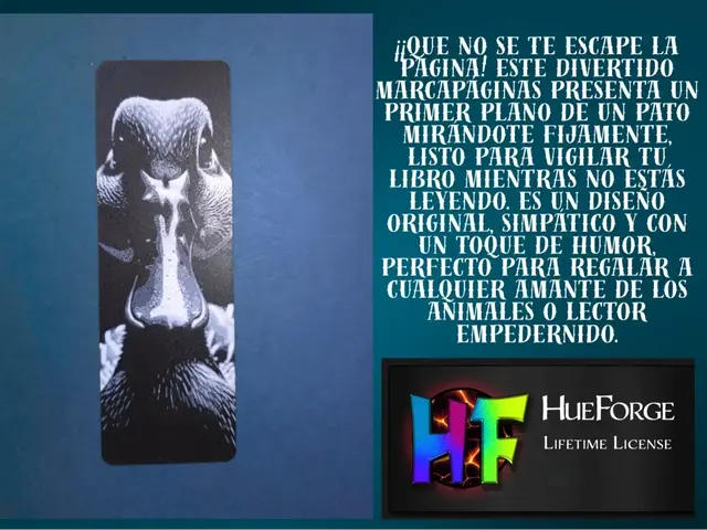 HueForge model: Bookmark Curious Duck by FYTY112