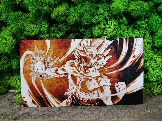HueForge model: Goku Epic by Garuda3D