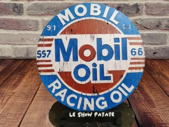 HueForge model: Plaque vintage Mobil Oil hueforge by leshowpatate