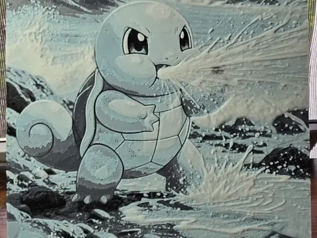 HueForge model: Squirtle: Torrent Surge by Booster's Errant Venture