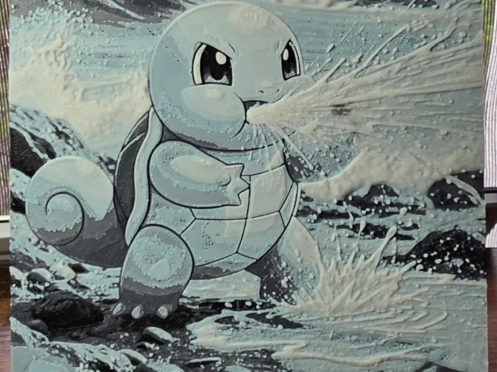 Squirtle: Torrent Surge by Booster's Errant Venture HueForge model: Squirtle: Torrent Surge by Booster's Errant Venture