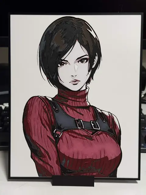 HueForge model: Ada Wong by Strata Prints