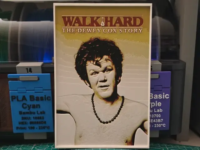 HueForge model: Walk Hard: The Dewey Cox Story Poster - Hueforge by Lumpy3D