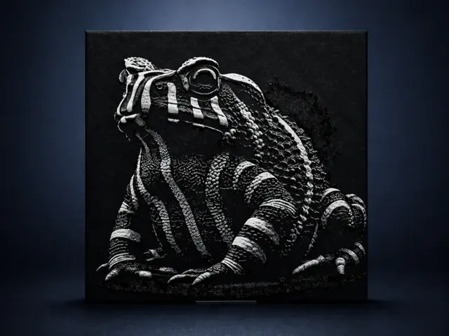 HueForge model: Zebra Toad by Aleksandr