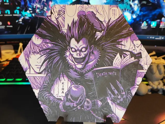 HueForge model: Hueforge Ryuk de Death Note en modo panal by JGz3DMaker