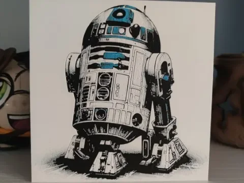 Hueforge R2D2 by Litolunar HueForge model: Hueforge R2D2 by Litolunar