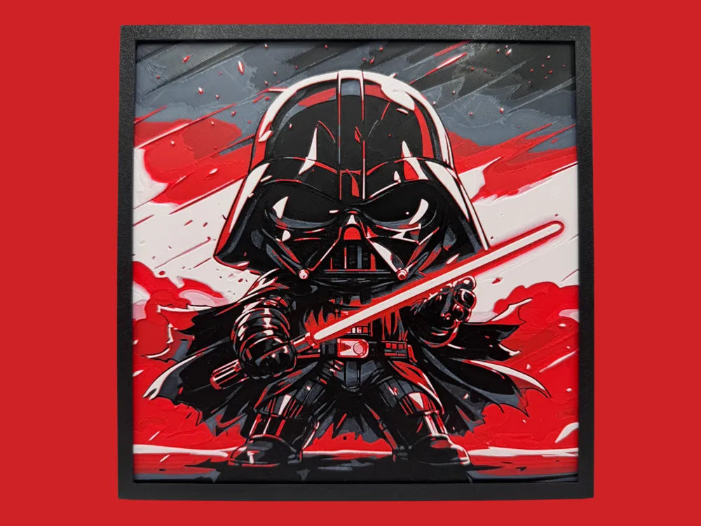 Darth Vader - Chibi Edition by Canadian Gamer HueForge model: Darth Vader - Chibi Edition by Canadian Gamer