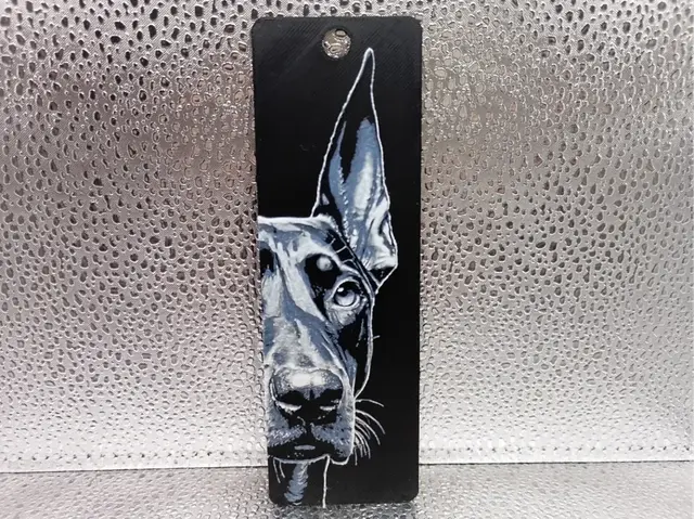 HueForge model: Doberman Bookmark – Hueforge by Borishotch Industries