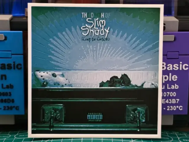 HueForge model: Eminem "The Death of Slim Shady" Alt Album Art by Lumpy3D