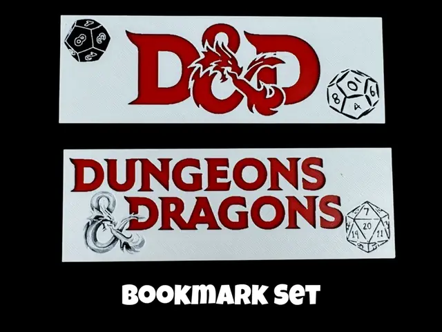 HueForge model: Dungeons and Dragons - Bookmark Set by Canadian Gamer