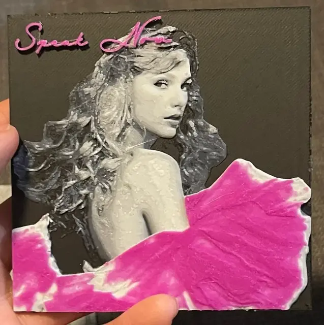 HueForge model: Speak Now (Taylors Version) Hueforge Print by cyanidesugar