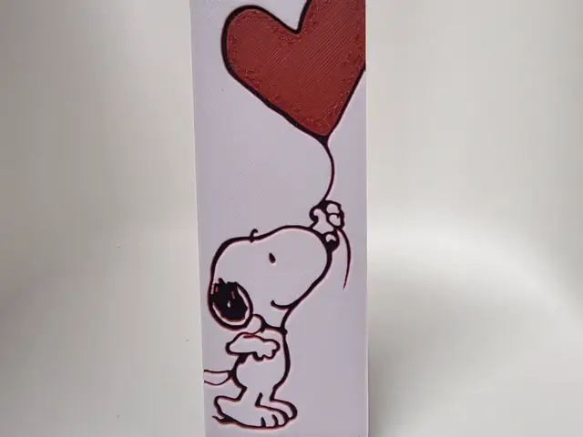HueForge model: Snoopy Bookmark by Morganja