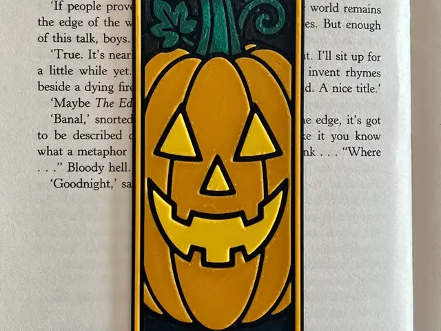 HueForge model: Pumpkin Bookmark by HexarHaus