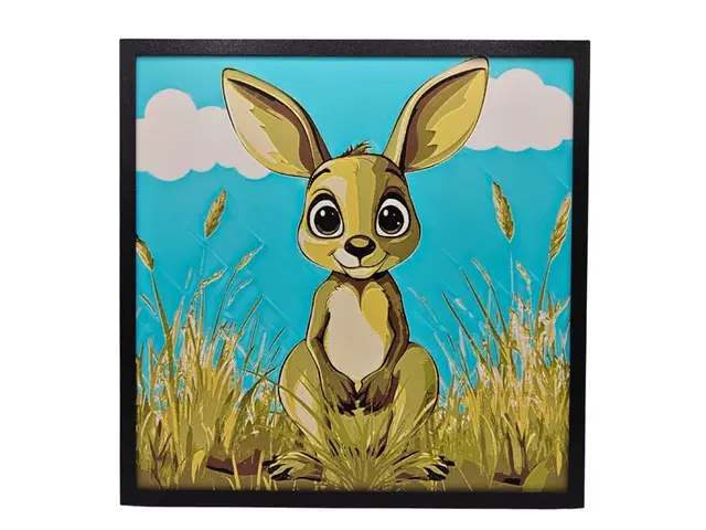 HueForge model: Kangaroo - Adorable Animals Collection by BusyKikiBee