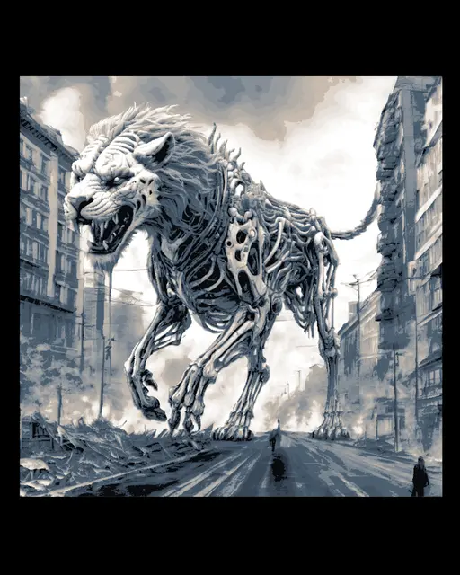 HueForge model: Cat Demon Titan of Death and Destruction - Monster Attack Hueforge Art by BooneCo3d