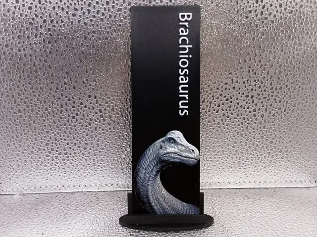HueForge model: Brachiosaursus Bookmark hueforge by Borishotch Industries