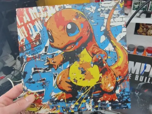 HueForge model: Pokemon Hueforge - Charmander Street Art by Dakiren