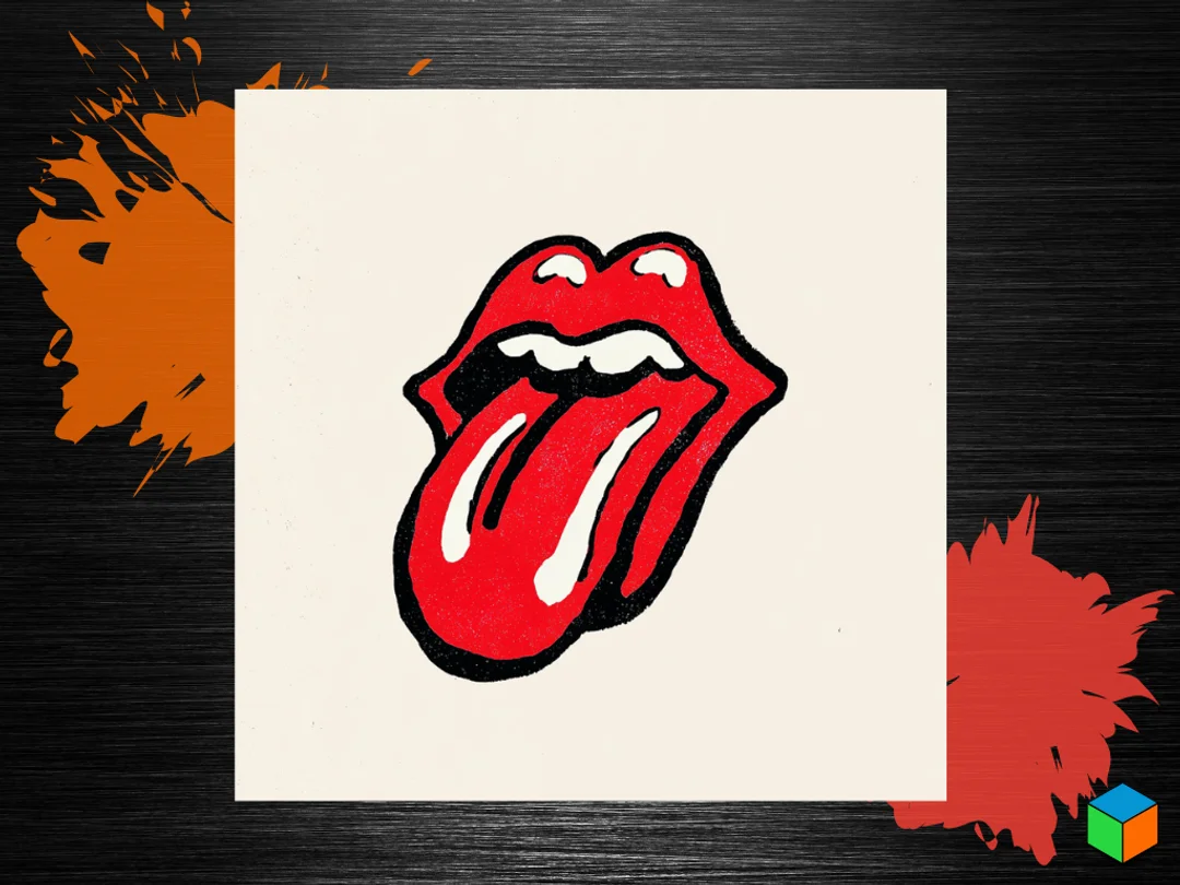 👅 Rolling Stones by 3D Prints By Vic HueForge model: 👅 Rolling Stones by 3D Prints By Vic