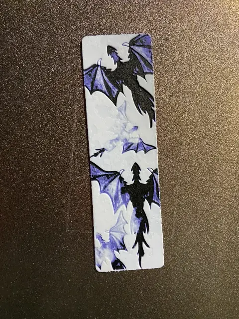 HueForge model: Dragons Flying through clouds BOOKMARK by Morganja