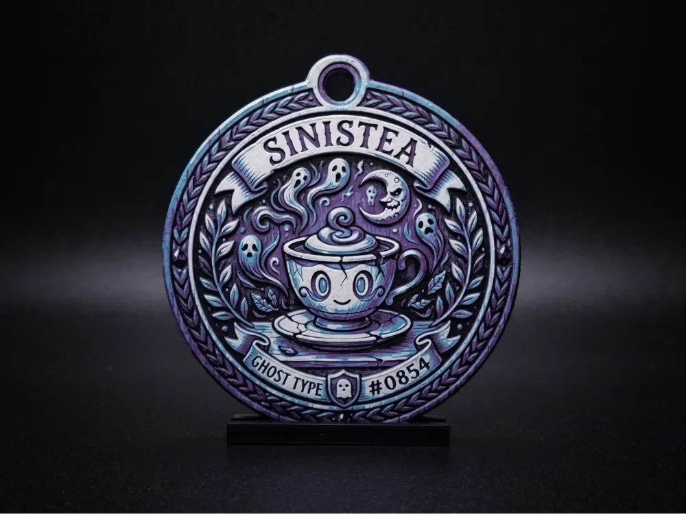 Sinistea #0854 - Pokemon Ornament by LED HueForge model: Sinistea #0854 - Pokemon Ornament by LED