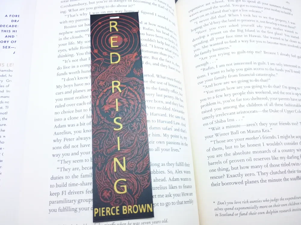 Red Rising Bookmark by 3djd HueForge model: Red Rising Bookmark by 3djd