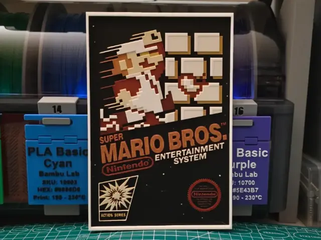 HueForge model: Super Mario Bros Poster — Hueforge Art by Lumpy3D